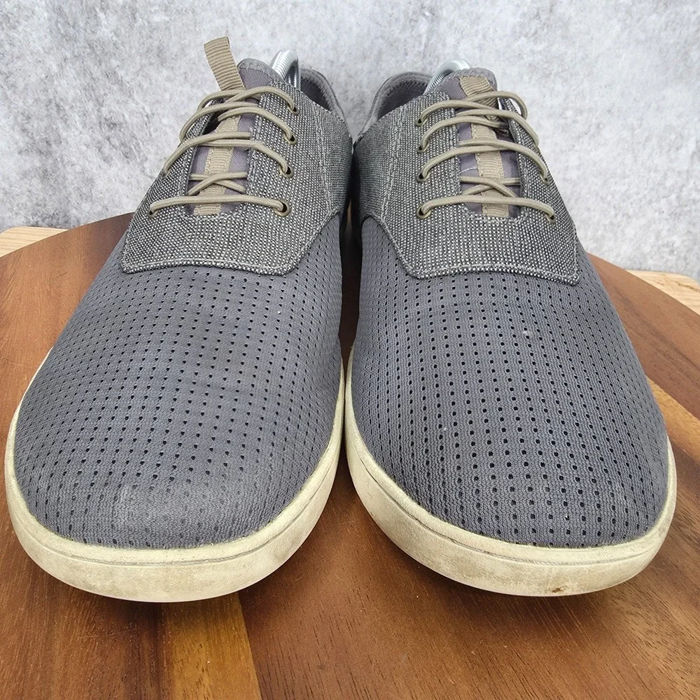 OluKai Nohea Moku Sneakers Men‎ 11 M Gray Slip On Comfort Casual Shoes Low Top